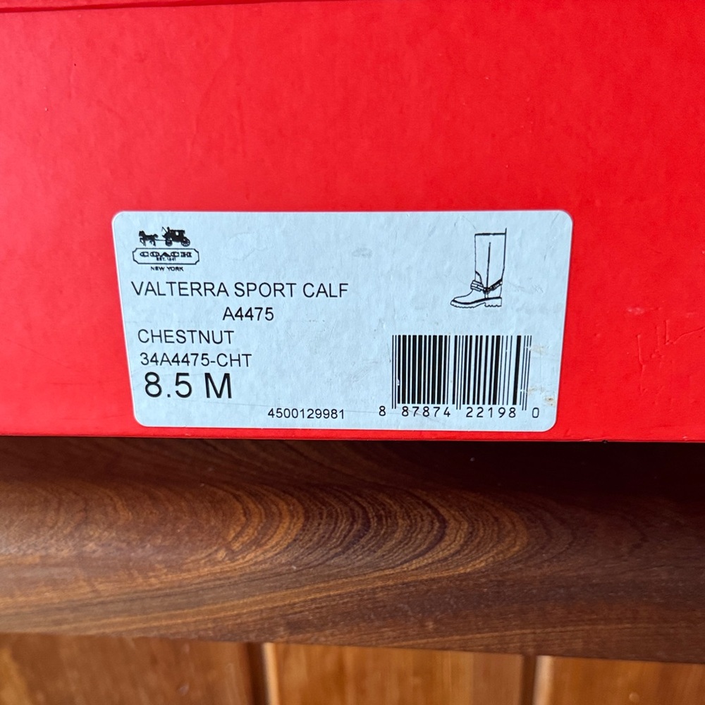 Coach Valterra Sport Calf Boots - Chestnut